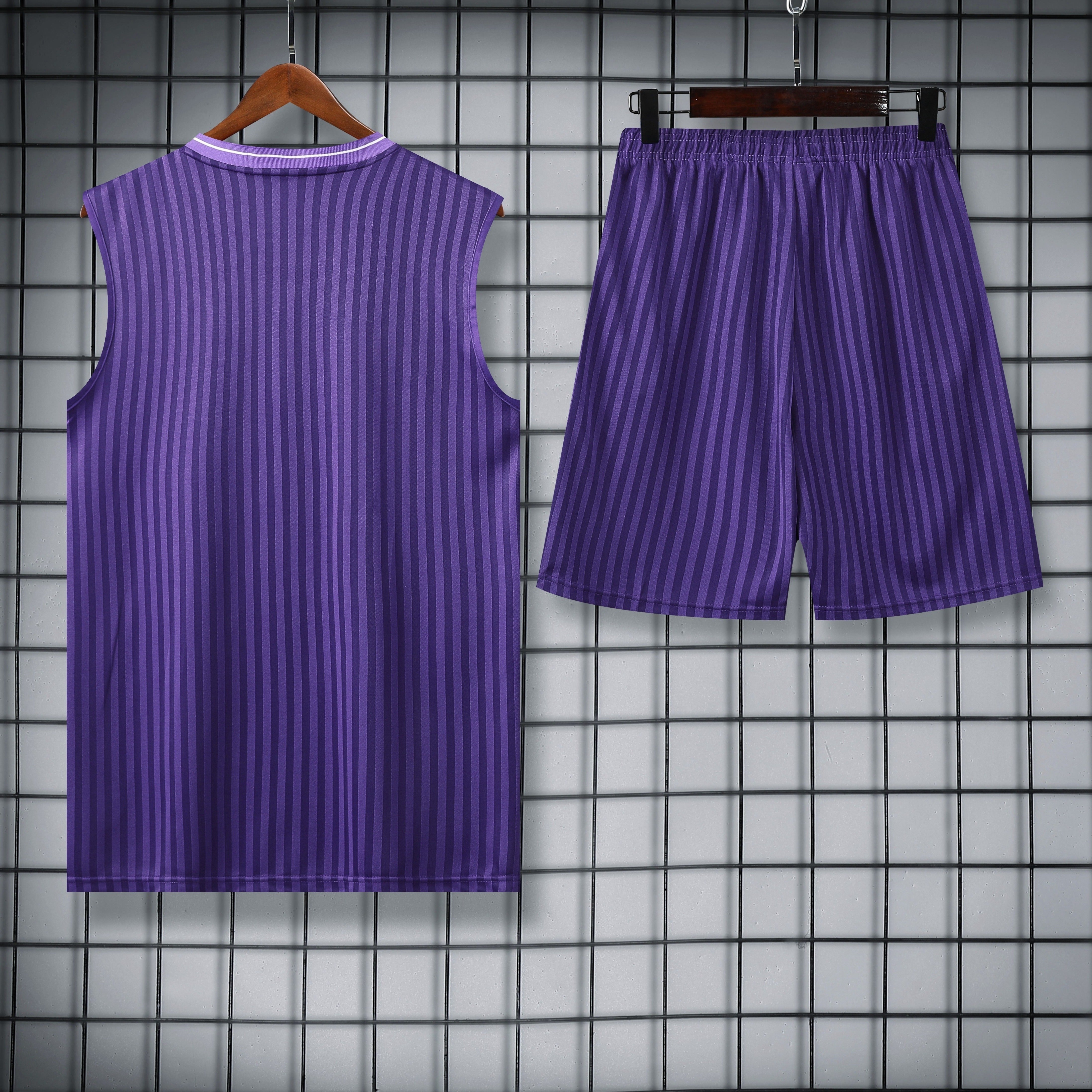 Real Madrid CF - Débardeur Icones de Terrasse Ensemble d'Entraînement Violet