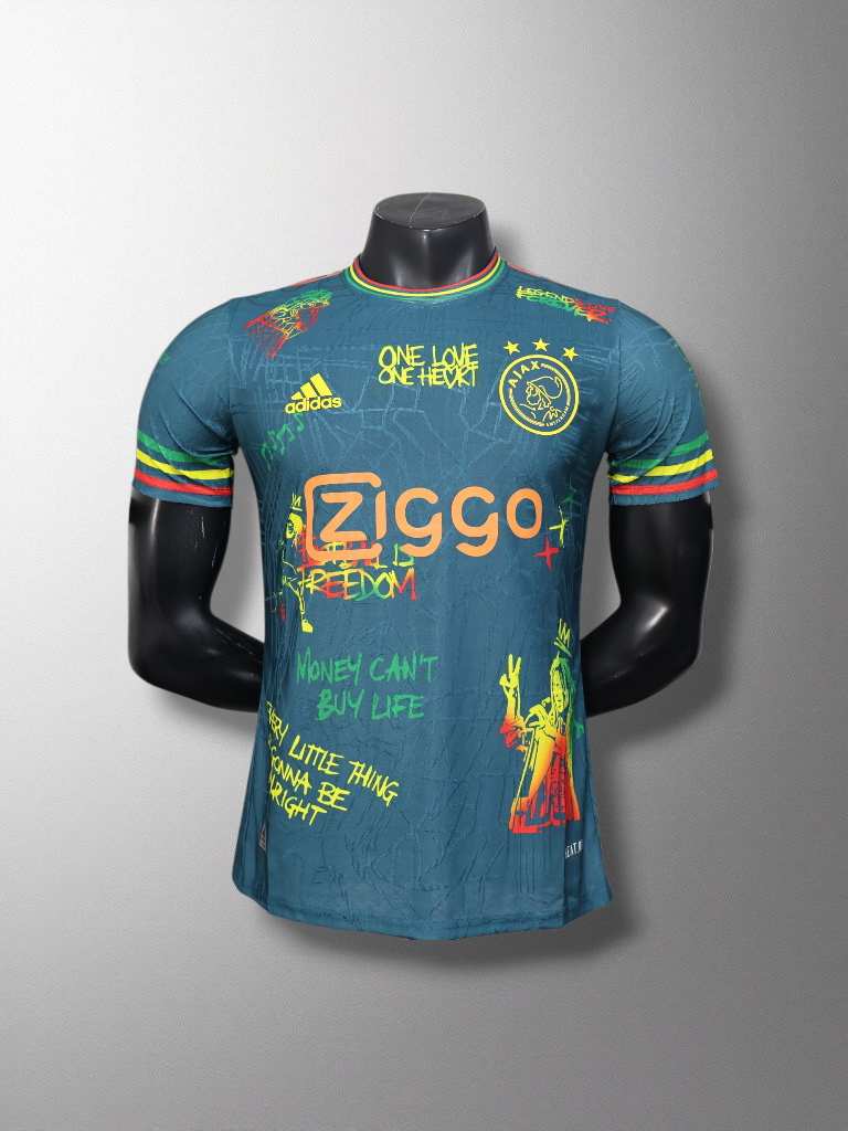 Maillot AFC Ajax Bob Marley – Édition Turquoise Limitée