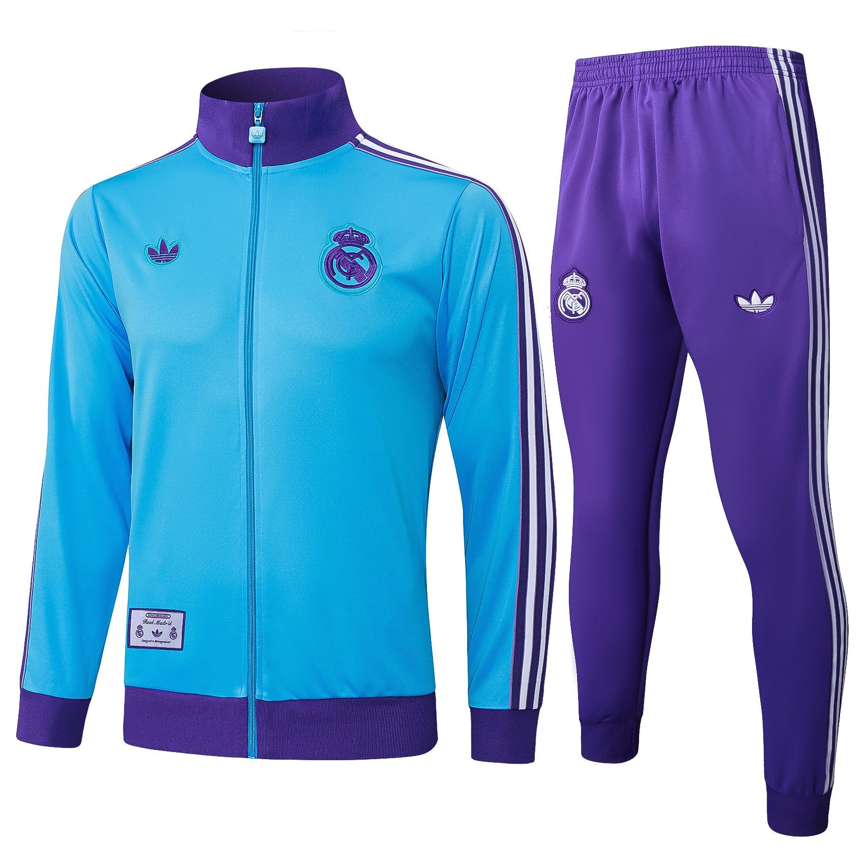 Real Madrid CF - Ensemble de survêtement Icons Terrasse Bleu/Violet