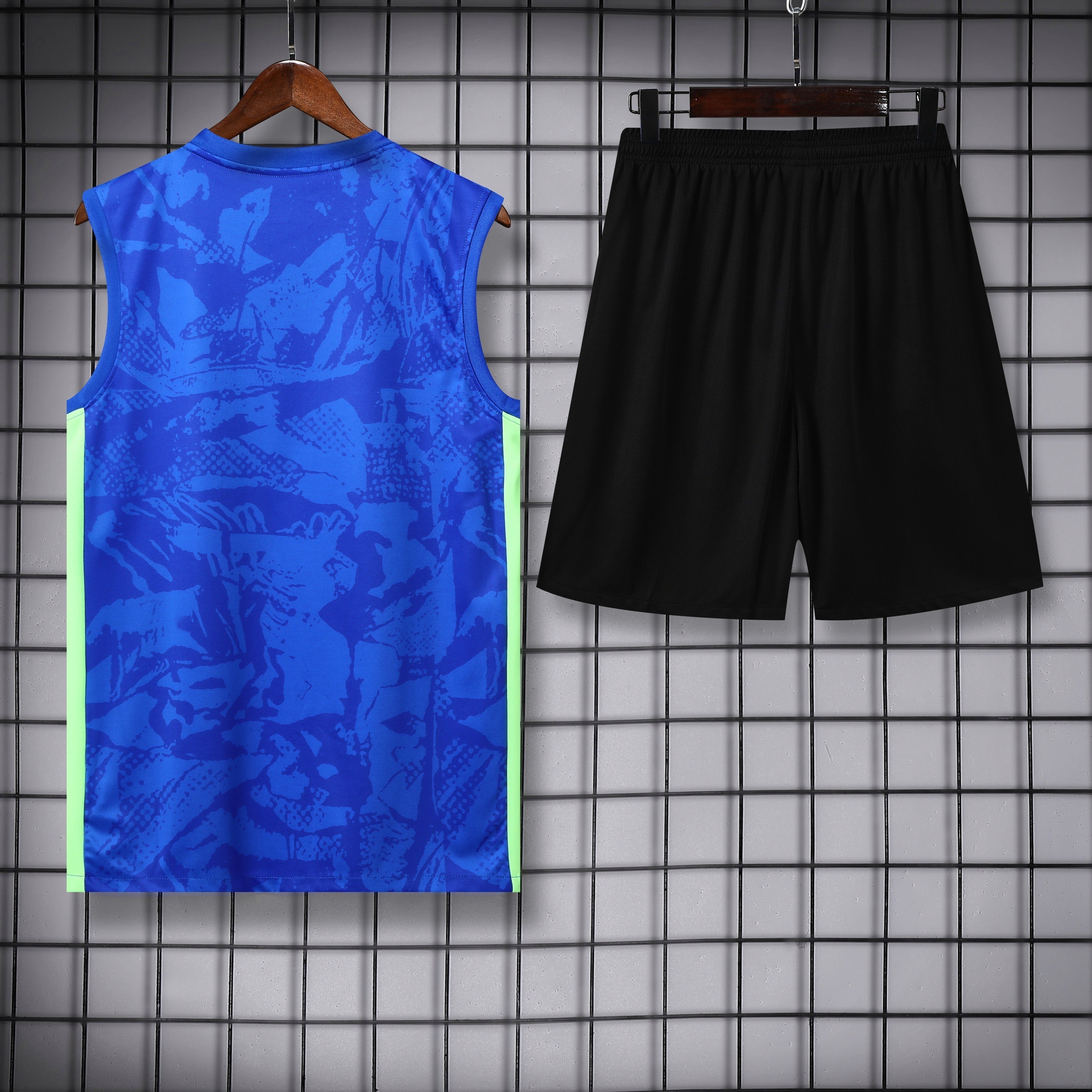 FC Barcelona - Débardeur Ensemble d'Entraînement Néon Bleu